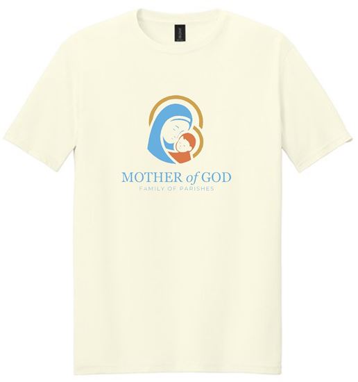 Picture of Mother of God - Adult/Unisex - Softstyle Short Sleeve Tee by Gildan 64000 -  Off White or Sand
