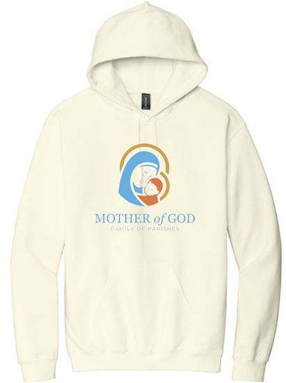 Picture of Mother of God - Adult/Unisex - Softstyle Midweight Pullover Hooded Sweatshirt by Gildan SF500 - Off White or Sand