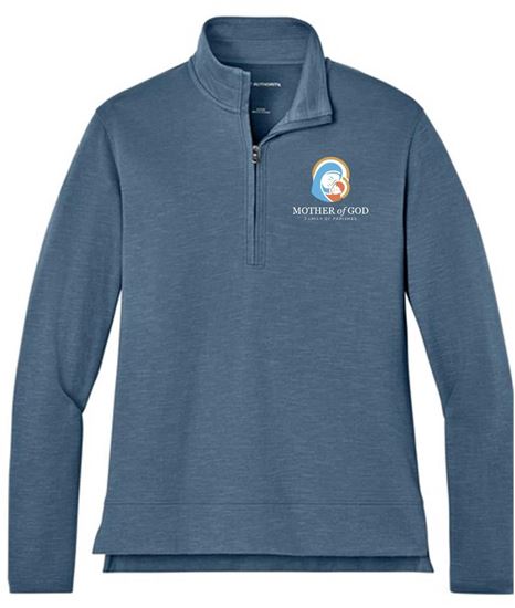 Picture of Mother of God - Ladies - Breakwater 1/4 Zip by Port Authority LK821 - Dusk Blue