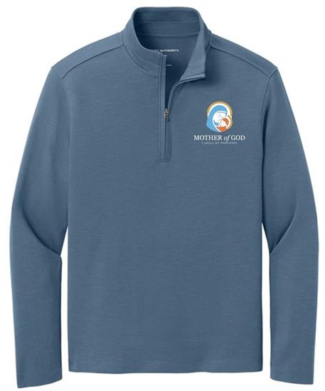 Picture of Mother of God - Adult/Unisex - Breakwater 1/4 Zip Pullover by Port Authority - Dusk Blue