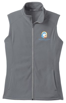 Picture of Mother of God -  Ladies -  Microfleece Vest by Port Authority L226 - Pearl Grey