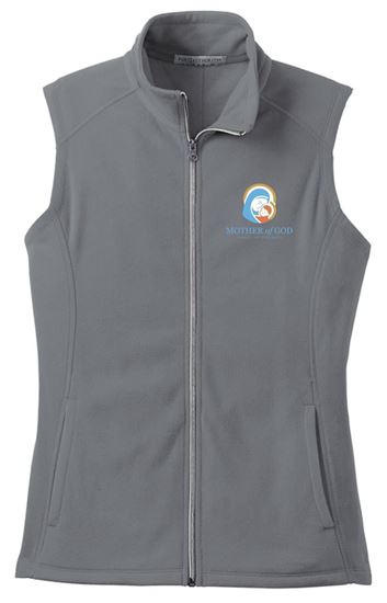 Picture of Mother of God -  Ladies -  Microfleece Vest by Port Authority L226 - Pearl Grey
