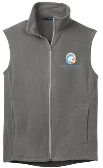Picture of Mother of God - Adult/Unisex - Microfleece Vest by Port Authority F226 - Pearl Grey