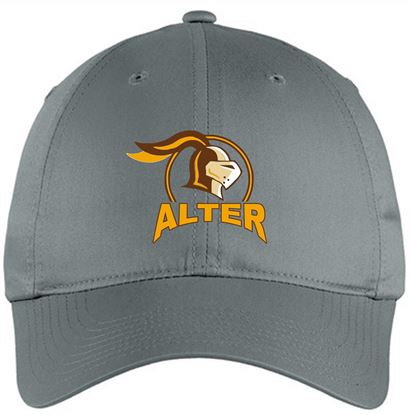 Picture of Clearance! Nike Golf Unstructured Twill Cap by Sanmar - Halo Logo- 580087 - Dark Grey 1 Left!