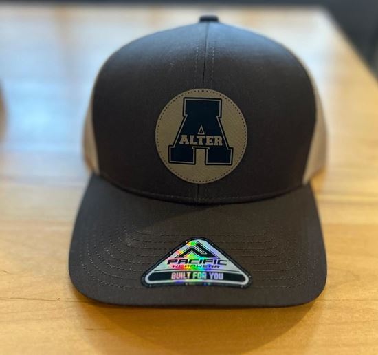 Picture of Clearance! Alter - Pacific Headwear 104C - Dark Brown/Tan- 1 Left! Faux Leather Patch