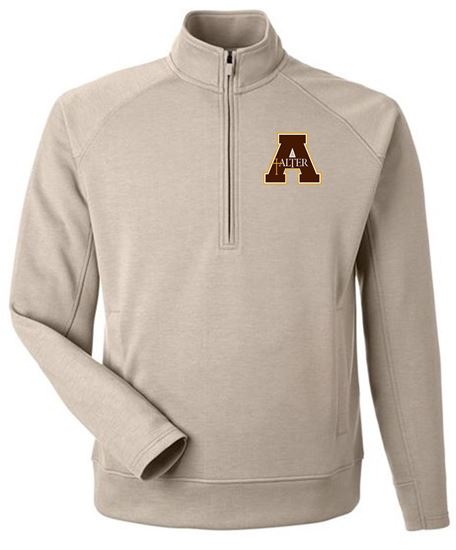 Picture of NEW!! Alter - Unisex - Apex Fleece 1/4 Zip Sweatshirt w/ Logo Choice by J. America 8751 - Mojave