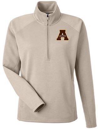 Picture of NEW!! Alter - Ladies - Women's Apex 1/4 Zip Pullover w/ Logo Choice by J. America 8754 - Mojave