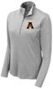 Picture of Alter - Ladies - Women's Endeavor 1/2-Zip Pullover With Logo Choice by Sport Tek LST469 - Light Grey Heather