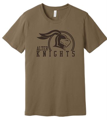 Picture of Clearnace! - Adult/Unisex - Jersey Short Sleeve Tee by Bella+Canvas BC3001 - Vintage Brown 3 Lefts