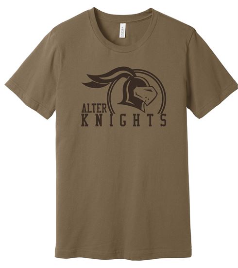 Picture of Clearnace! - Adult/Unisex - Jersey Short Sleeve Tee by Bella+Canvas BC3001 - Vintage Brown 3 Lefts