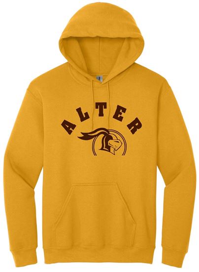 Picture of Alter - Youth - Hoodie by Gildan 18500B - Gold - CHOICE OF LOGO!
