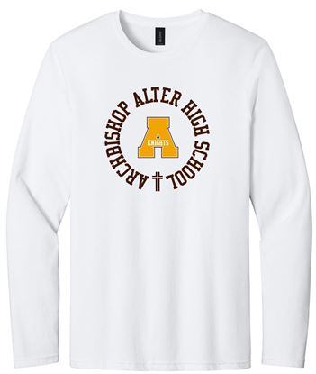 Picture of Alter High School - Adult/Unisex - Softstyle Long Sleeve Tee w/LOGO CHOICE by Gildan 64400 - White