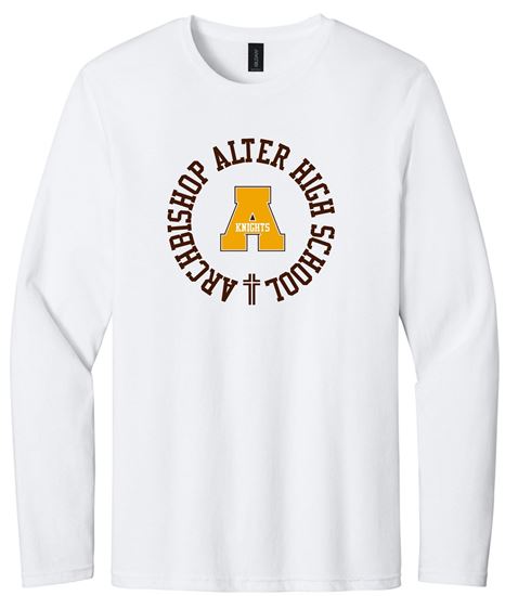 Picture of Alter High School - Adult/Unisex - Softstyle Long Sleeve Tee w/LOGO CHOICE by Gildan 64400 - White