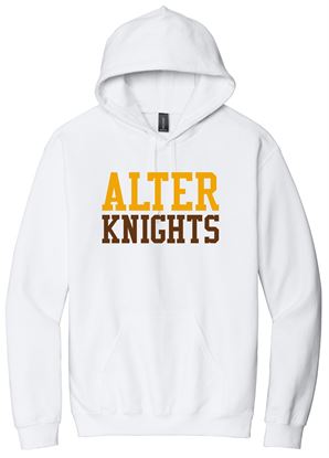 Picture of Alter High School - Adult/Unisex - Softstyle Midweight Pullover Hooded Sweatshirt w/LOGO CHOICE by Gildan SF500 - White