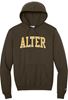 Picture of Alter High School - Adult/Unisex - Powerblend Hooded Sweatshirt w/ Logo Choice by Champion S700 - Brown