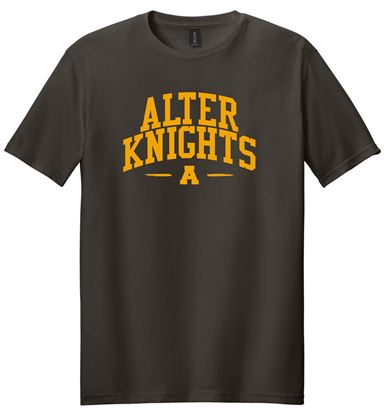Picture of Alter High School - Adult/Unisex - Softstyle Short Sleeve Tee w/ LOGO CHOICE by Gildan 64000 - Brown
