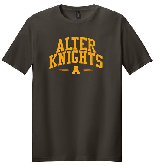 Picture of Alter High School - Adult/Unisex - Softstyle Short Sleeve Tee w/ LOGO CHOICE by Gildan 64000 - Brown