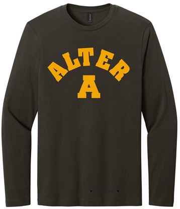 Picture of Alter High School - Adult/Unisex - Softstyle Long Sleeve Tee w/LOGO CHOICE by Gildan 64400 - Brown