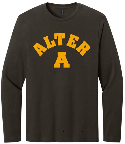 Picture of Alter High School - Adult/Unisex - Softstyle Long Sleeve Tee w/LOGO CHOICE by Gildan 64400 - Brown