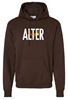 Picture of Alter High School - Adult/Unisex - Powerblend Hooded Sweatshirt w/ Logo Choice by Champion S700 - Brown