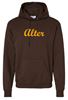 Picture of Alter High School - Adult/Unisex - Powerblend Hooded Sweatshirt w/ Logo Choice by Champion S700 - Brown