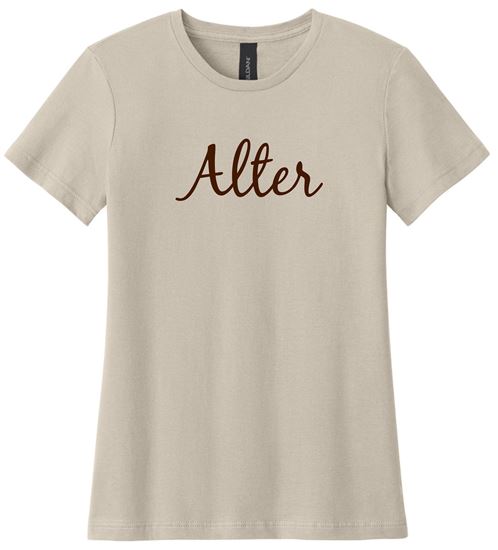 Picture of Alter High School - Ladies - Softstyle Short Sleeve - IT'S ALL ABOUT THE GLITTER - Tee  by Gildan 64000L - Sand or White