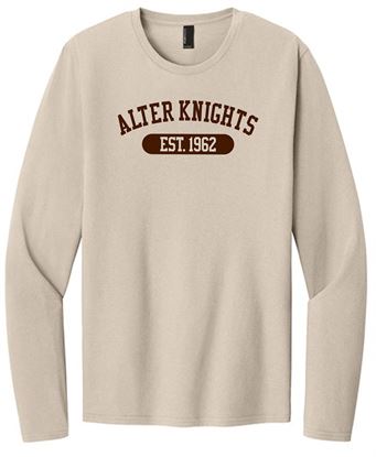Picture of Alter High School - Adult/Unisex - Softstyle Long Sleeve Tee w/LOGO CHOICE by Gildan 64400 - Sand