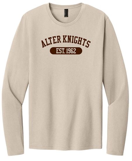Picture of Alter High School - Adult/Unisex - Softstyle Long Sleeve Tee w/LOGO CHOICE by Gildan 64400 - Sand