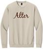 Picture of Alter High School - Adult/Unisex - Softstyle Crewneck w/ LOGO CHOICE Logo by Gildan SF000 - Sand
