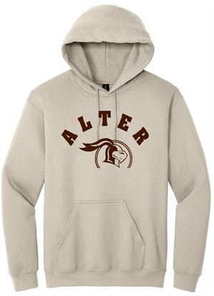 Picture of Alter High School - Adult/Unisex - Softstyle Midweight Pullover Hooded Sweatshirt w/ LOGO CHOICE by Gildan SF500 - Sand