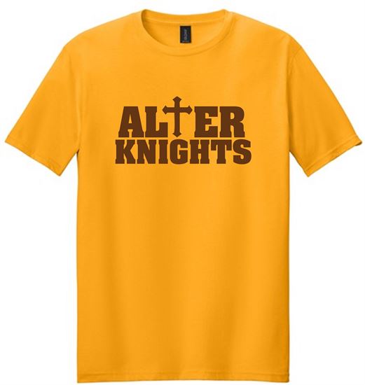 Picture of Alter High School - Adult/Unisex - Softstyle Short Sleeve Tee w/ LOGO CHOICE by Gildan 64000 - Gold