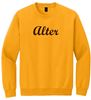 Picture of Alter High School - Adult/Unisex - Heavyblend Crewneck Sweatshirt w/ LOGO CHOICE by Gildan 18000 - Gold