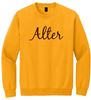 Picture of Alter High School - Adult/Unisex - Heavyblend Crewneck Sweatshirt w/ LOGO CHOICE by Gildan 18000 - Gold