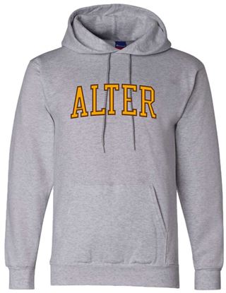 Picture of Alter High School - Adult/Unisex - Powerblend Hooded Sweatshirt w/ Logo Choice by Champion S700 - Light Steel
