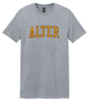 Picture of Alter High School - Adult/Unisex - Softstyle Short Sleeve Tee w/ LOGO CHOICE by Gildan 64000 - Sports Grey