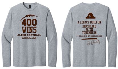 Picture of Alter Football - Adult/Unisex - Softstyle Long Sleeve Tee by Gildan 64400 -  Sports Grey