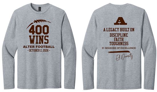 Picture of Alter Football - Adult/Unisex - Softstyle Long Sleeve Tee by Gildan 64400 -  Sports Grey