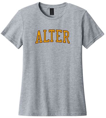 Picture of Alter High School - Ladies - Softstyle Short Sleeve Tee w//LOGO CHOICE  by Gildan 64000L - Sports Grey