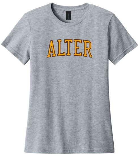 Picture of Alter High School - Ladies - Softstyle Short Sleeve Tee w//LOGO CHOICE  by Gildan 64000L - Sports Grey