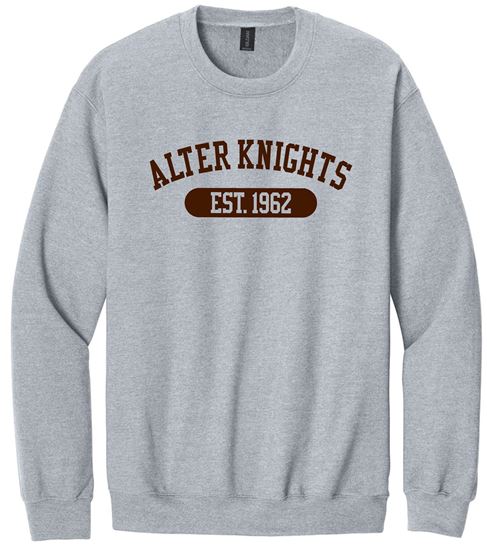 Picture of Alter High School - Adult/Unisex - Softstyle Crewneck w/ LOGO CHOICE Logo by Gildan SF000 - Sports Grey