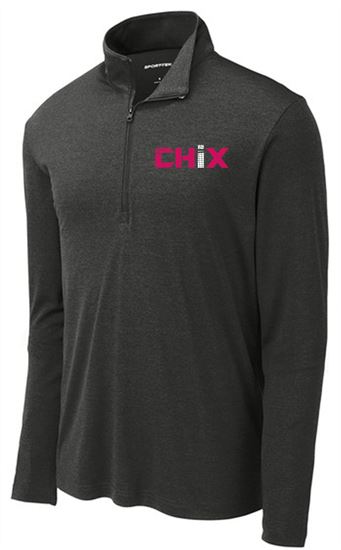 Picture of NEW!!! Chix - Adult/Unisex - Endeavor 1/4-Zip Pullover by Sport Tek ST469 - Black
