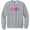 Picture of CHIX - Youth & Adult/Unisex - Team Gear Crewneck by Gildan PC90Y/18000(B) - Black, Heliconia/Sangria, Sports Grey, or White