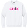 Picture of CHIX - Youth & Adult/Unisex - Team Gear Crewneck by Gildan PC90Y/18000(B) - Black, Heliconia/Sangria, Sports Grey, or White