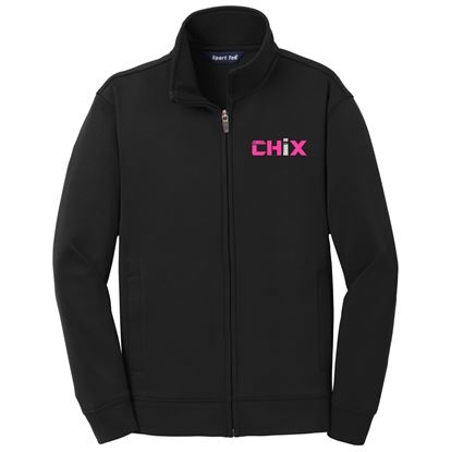 Picture of CHiX  - Youth - Sport Wick Full Zip Jacket YST241 - Black