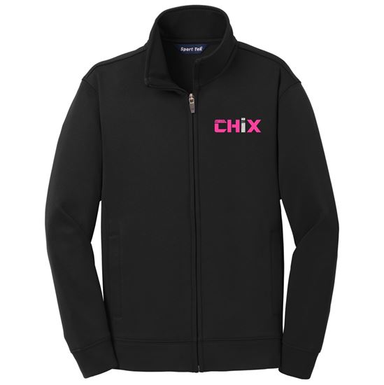 Picture of CHiX  - Youth - Sport Wick Full Zip Jacket YST241 - Black