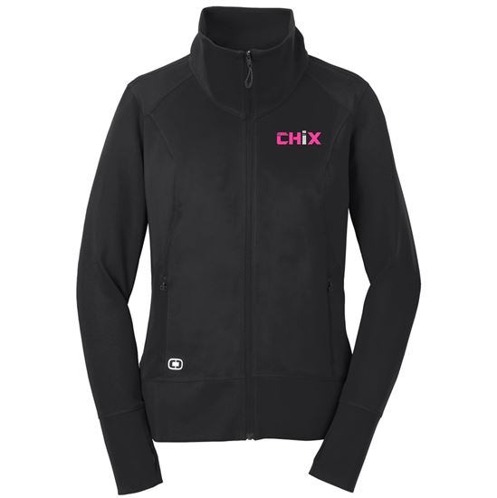 Picture of CHiX - Ladies -  Ogio Endurance Fulcrum Full-Zip LOE700 - Black