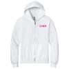 Picture of Chix - Adult/Unisex - Full-Zip Hooded Sweatshirt by Jerzees 993M - White