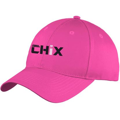 Picture of Chix - Six-Panel Unstructured Twill Cap by Port Authority C914- Sangria