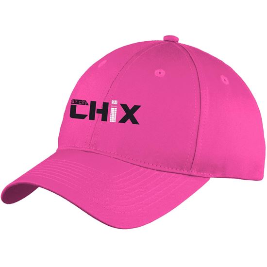 Picture of Chix - Six-Panel Unstructured Twill Cap by Port Authority C914- Sangria