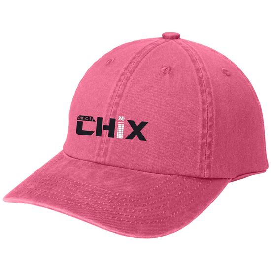 Picture of Chix - Ladies - Garment Washed Cap by Port Authority LPWU - Black or Bight Pink
